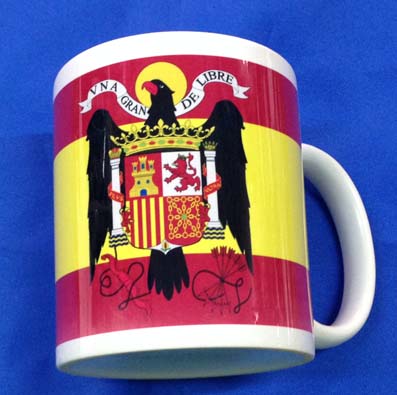 Taza Águila de San Juan + Bandera España